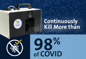Kill up to 98% of COVID in the air